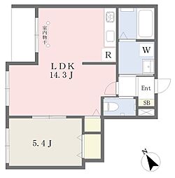 (仮)天沼3丁目計画 1LDKの間取図画像