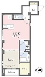 中野区弥生町2丁目マンション 1LDKの間取図画像