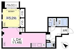 グランソフィア2 1LDKの間取図画像