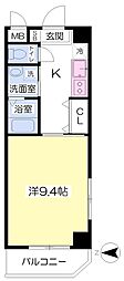 アクトアベンテ 1Kの間取図画像