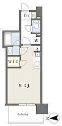 RJRプレシア江坂駅前 ワンルームの間取図画像