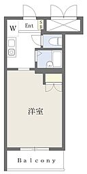 Ｊ＆Ｋ’Ｓ　ＦＡＶＯＲＩＴＥ 1階ワンルームの間取り