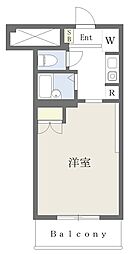 Ｊ＆Ｋ’Ｓ　ＦＡＶＯＲＩＴＥ 4階ワンルームの間取り