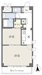 Arvita京都 1LDKの間取図画像