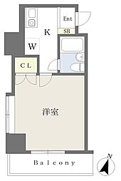 JR京浜東北・根岸線 東十条駅 徒歩4分の賃貸マンション 2階1Kの間取り