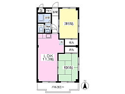 メゾンイシヤマ 2LDKの間取図画像