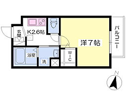 T'sCradle 1Kの間取図画像
