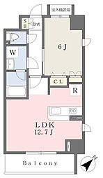 コンコルディア 1LDKの間取図画像