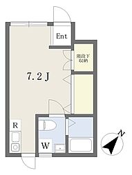エントラスト綾瀬 ワンルームの間取図画像