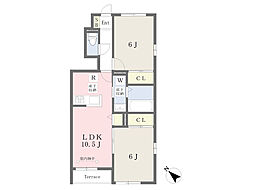 ルーチェ泉3 2LDKの間取図画像