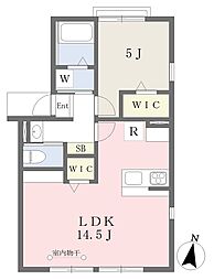 アーバンライフ泉A 1LDKの間取図画像
