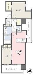 グランドプレシア芝浦 2LDKの間取図画像