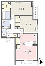 プラモ大森 2LDKの間取図画像