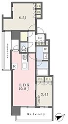グランドプレシア芝浦 2LDKの間取図画像