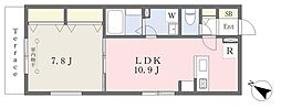 CANAL Commons 1LDKの間取図画像