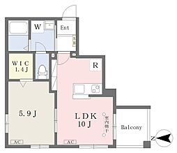 ルミエール 3階1LDKの間取り