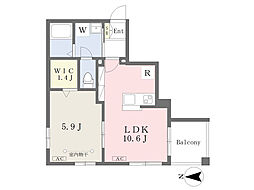 ルミエール 3階1LDKの間取り