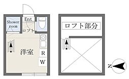 TM中瀬 ワンルームの間取図画像