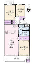 鷺沼カルミア 3LDKの間取図画像