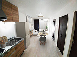 阪神なんば線 出来島駅 徒歩10分の賃貸アパート 2階1LDKのリビング/ダイニング