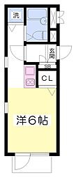 サンパレス21塚口3 ワンルームの間取図画像
