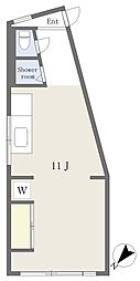 ハイム鼓ヶ滝 ワンルームの間取図画像