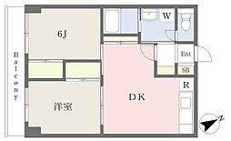 マグノリアテラス 2LDKの間取図画像