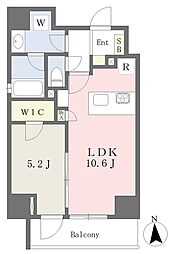 神楽坂シエル 1LDKの間取図画像