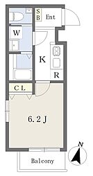 エスペランサ神田神保町2 1Kの間取図画像