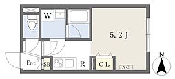 LEGALAND四谷1 ワンルームの間取図画像
