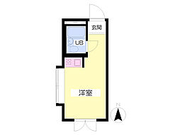 トップ新大久保第2 ワンルームの間取図画像