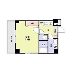 シャッツクヴェレ代々木 1Kの間取図画像