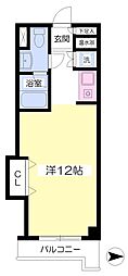 KRハウス ワンルームの間取図画像