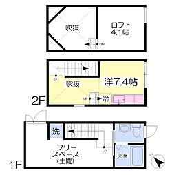 PASCORE ワンルームの間取図画像