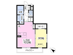 パステル杉田 1LDKの間取図画像
