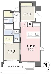 ＣＡＳＡ　ＶＩＳＴＡ　　ＡＳＡＴＯ 2階2LDKの間取り