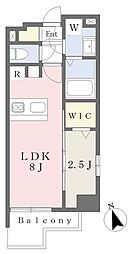 ＣＡＳＡ　ＶＩＳＴＡ　　ＡＳＡＴＯ 10階1LDKの間取り