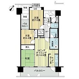 沖縄都市モノレール おもろまち駅 徒歩5分の賃貸マンション 13階3LDKのリビング/ダイニング