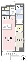 CASA VISTA  ASATO 1LDKの間取図画像