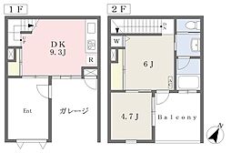 コリーナカーサ 2DKの間取図画像