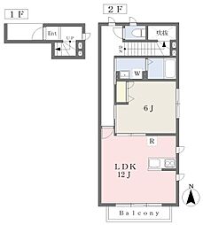 ベルメゾン 1LDKの間取図画像