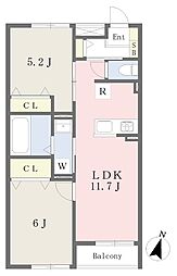 Ciel 2LDKの間取図画像