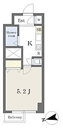 セントラルハイム清澄 ワンルームの間取図画像