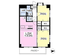 グリーンセブン2 2LDKの間取図画像