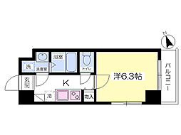GrandeShimoda 1Kの間取図画像