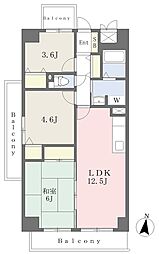 中百舌鳥ガーデンハウス蔵 2階3LDKの間取り