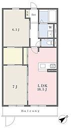 間取図画像 2LDK
