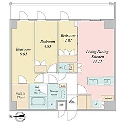間取図画像 3LDK