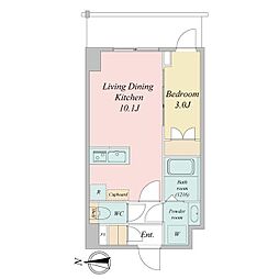 間取図画像 1LDK