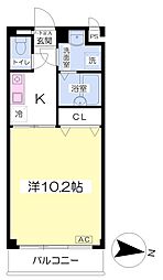 JR総武線 小岩駅 徒歩20分の賃貸マンション 1階1Kの間取り